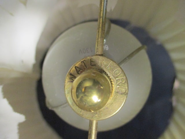 Vintage Waterford Crystal and Brass Occasional Lamp - 7