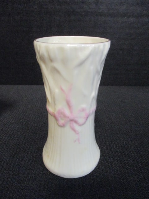 Vintage Belleek (Ireland) Vase and Small Pitcher - 3