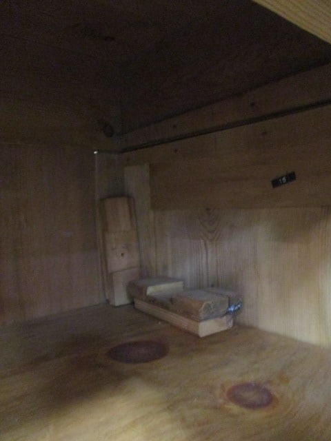 Rustic Solid Wood Wardrobe with 3 Shelves - 4