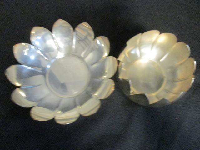 Mid Century Modern Reed & Barton Silverplated Lotus Flower Bowl - 3