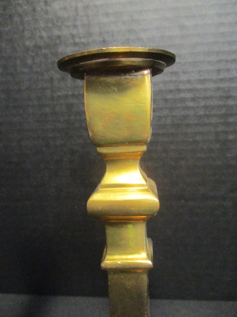 Pair of Vintage Brass Candle Holders - 3