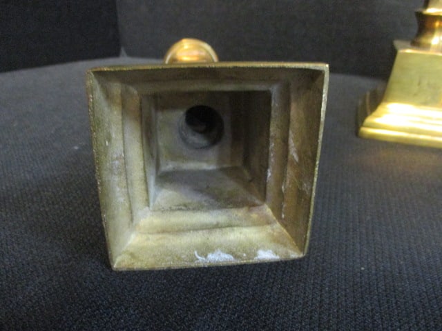 Pair of Vintage Brass Candle Holders - 5