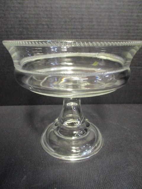 Vintage Clear Glass Compote (1 of 5)