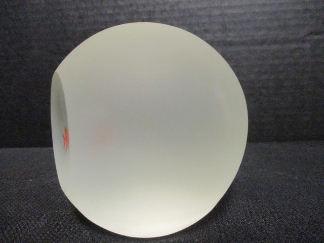 Signed Glass Art "Aquarium" Paperweight - 3