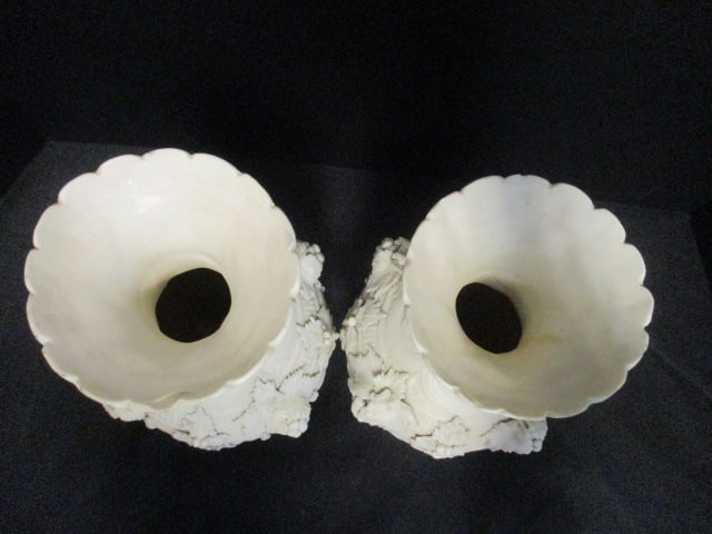 Pair of Vintage Bisque Porcelain Vases - 5