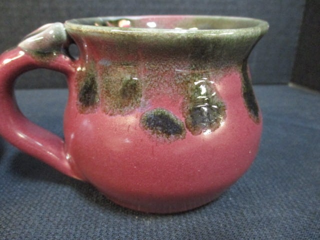 2 Studio Art Pottery Mugs - Signed - 5