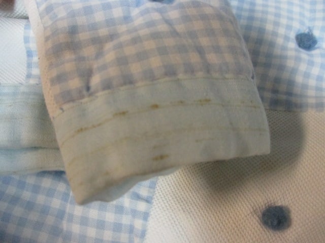 Vintage Handmade Blue and White Baby Blanket - 6