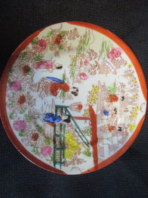 6 Vintage Japanese and Chinese Porcelain Plates - 5