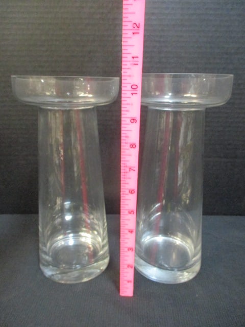 Pair of Mid Century Modern Glass Vases - 4
