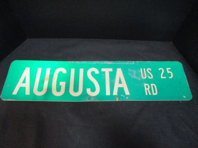 Vintage "Augusta Rd US 25" Street Sign (1 of 5)
