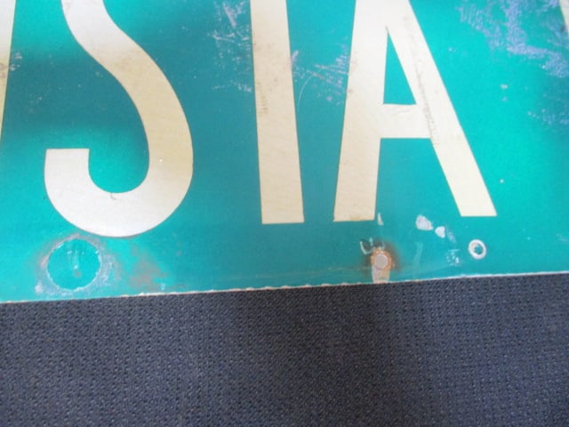 Vintage "Augusta Rd US 25" Street Sign - 3