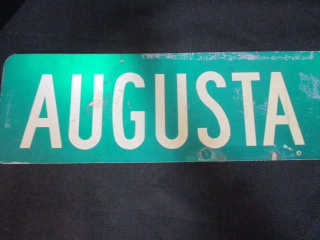 Vintage "Augusta Rd US 25" Street Sign - 4