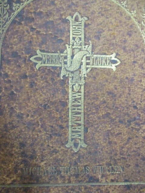 Antique "The Holy Catholic Bible" Large Book - 2