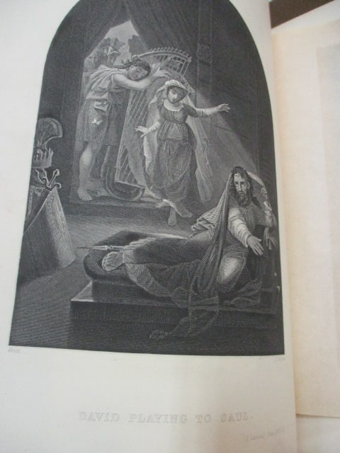 Antique "The Holy Catholic Bible" Large Book - 9