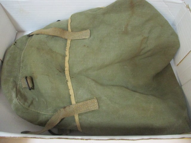 Vintage U.S. Army Officer's Dress Cap with Cover, Fur and Leather Aviator Hat, - 5