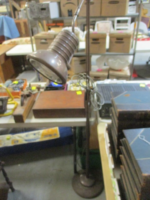 Mid Century Modern Industrial Adjustable Arm Floor Task Lamp: 64"