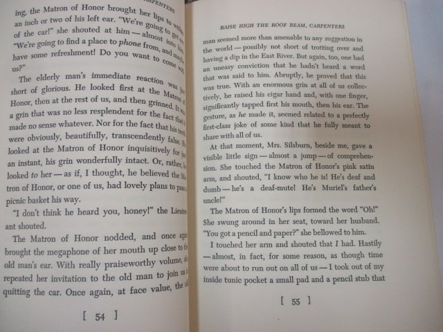 Vintage "Raise High and Roof Beamsâ€¦" by J.D. Salinger, "Six Plays" by Henry - 6