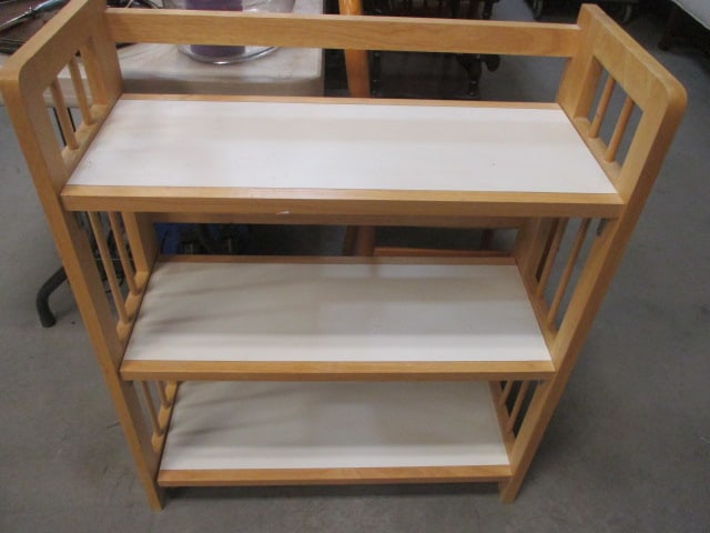 Light Wood 3-Tier Open Bookshelf (1 of 3)