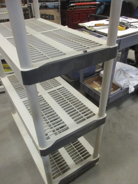 Heavy Duty Plastic 5-Tier Open Ventilated Shelving Unit - 5
