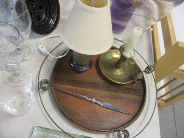 Table Lot - Clear Wine and Margaritta Stem Glasses, Tumbler Glasses, Vases, - 6