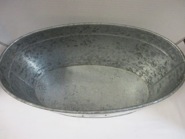 IHI Galvanized Bucket with Wood Handles - 4
