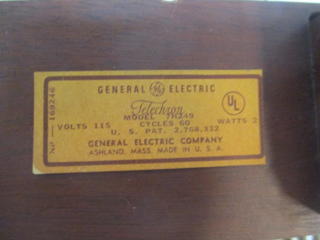 Mid Century Modern General Electric "Telechron" Electric Desk Clock - 5