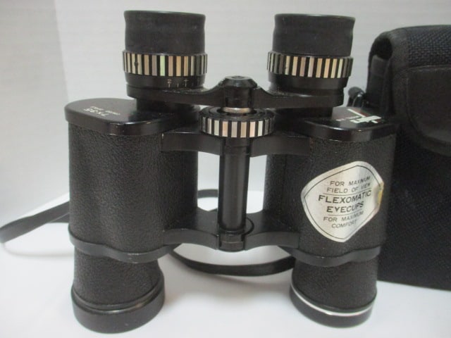Vintage Empire Model 218 Flexomatick Eyecups Binoculars and NFHS - 2