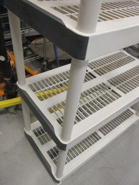 Heavy Duty Plastic 5-Tier Open Ventilated Shelving Unit - 2