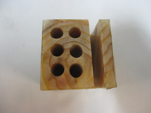 Vintage Brass and Marble Desk Letter Holder, Marble Pen/Pencil Holder, and - 5