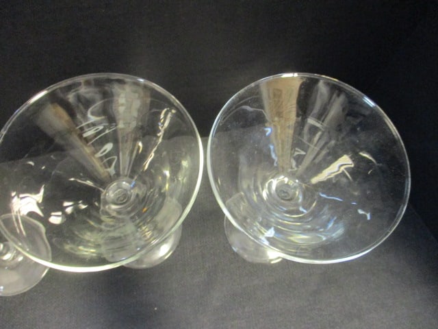 Set of 4 Mid Century Modern Martini Stem Glasses - 3
