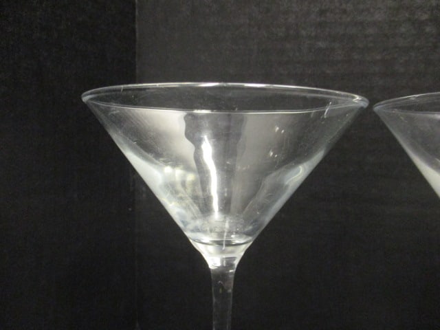 Set of 4 Mid Century Modern Martini Stem Glasses - 4