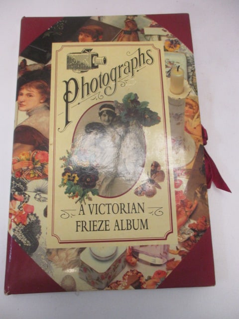 Victorian Style Accordion Storage Box, Photo Album, 2 Pressed Flower Trays, - 5