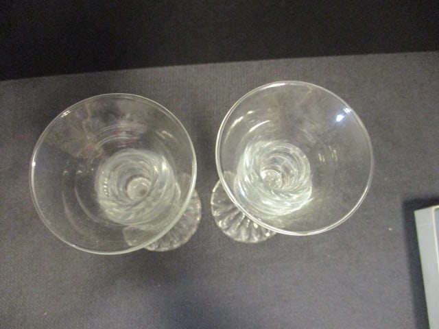 Pair of Vintage Glass Candleholder and 2 F.B. Rogers Silver Co. English - 5
