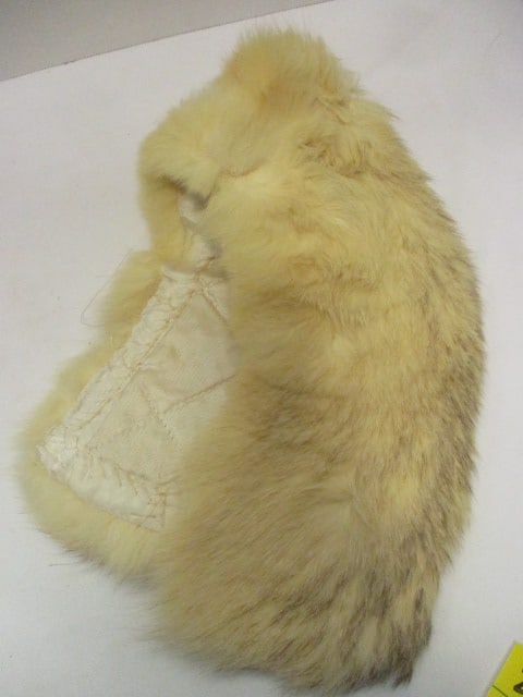Vintage Fur Collar and Suede Gloves - 2