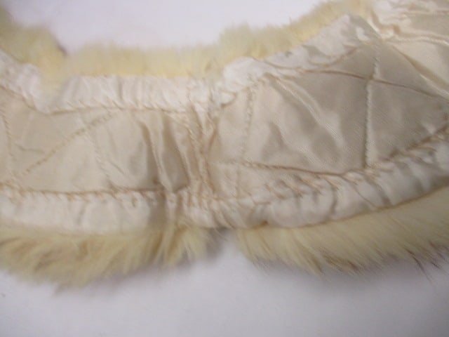 Vintage Fur Collar and Suede Gloves - 3