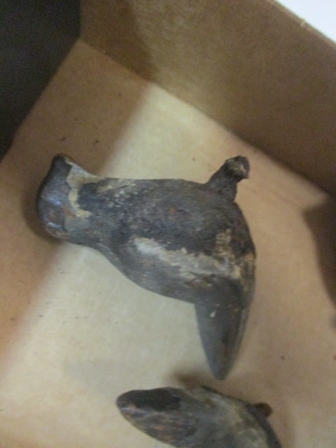 3 Vintage Cast Iron Bird Figurines - 2