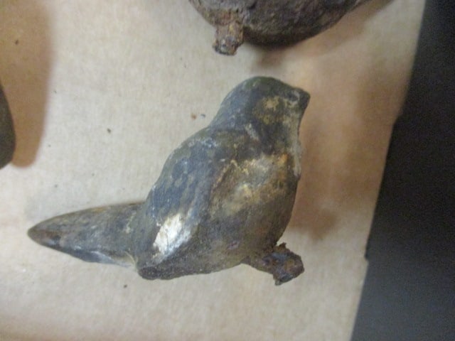 3 Vintage Cast Iron Bird Figurines - 4