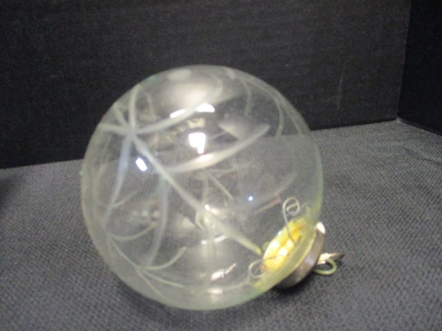 Gorham 2000 Crystal Ice Bucket Ornament and Etched Blown Glass Ball Ornament - 2