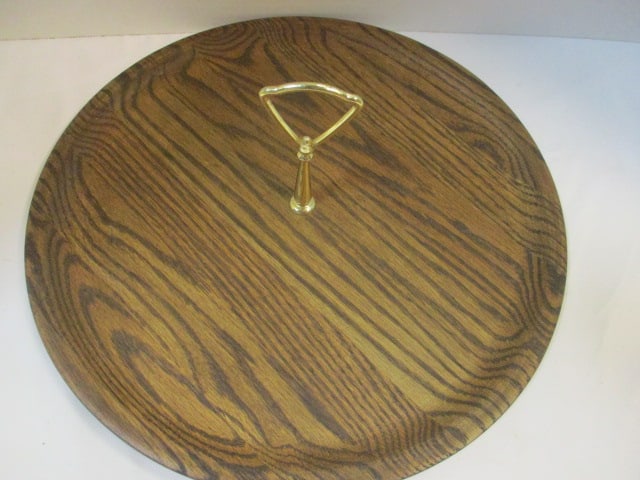 Mid Century Modern DidWare Heirloom Oak Serving Tray - 2
