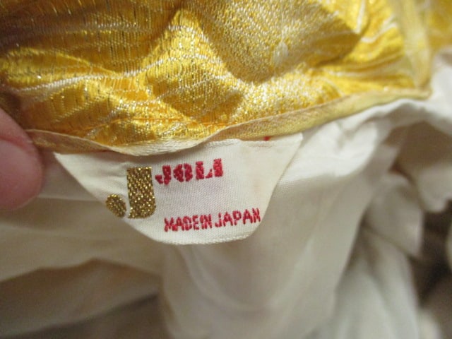 Vintage Gold Metallic Brocade Kimono Jacket - 2