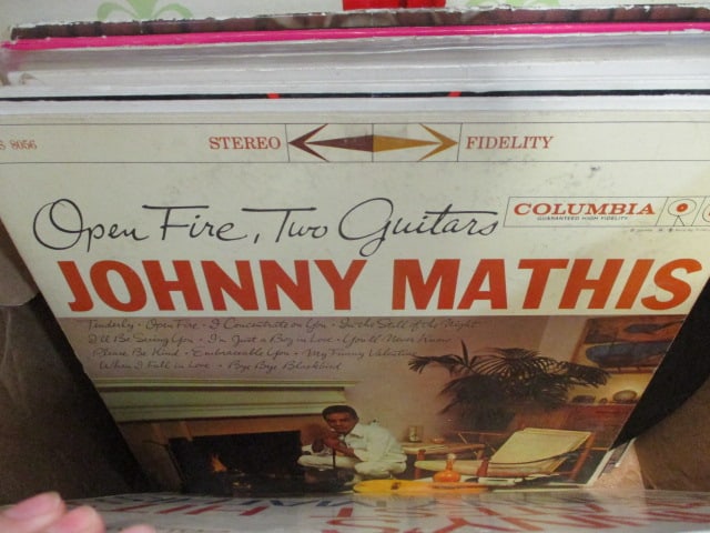 Lot of Vintage LP Vinyl Records - Johnny Mathis, Sarah Vaughn, The Kingston - 2
