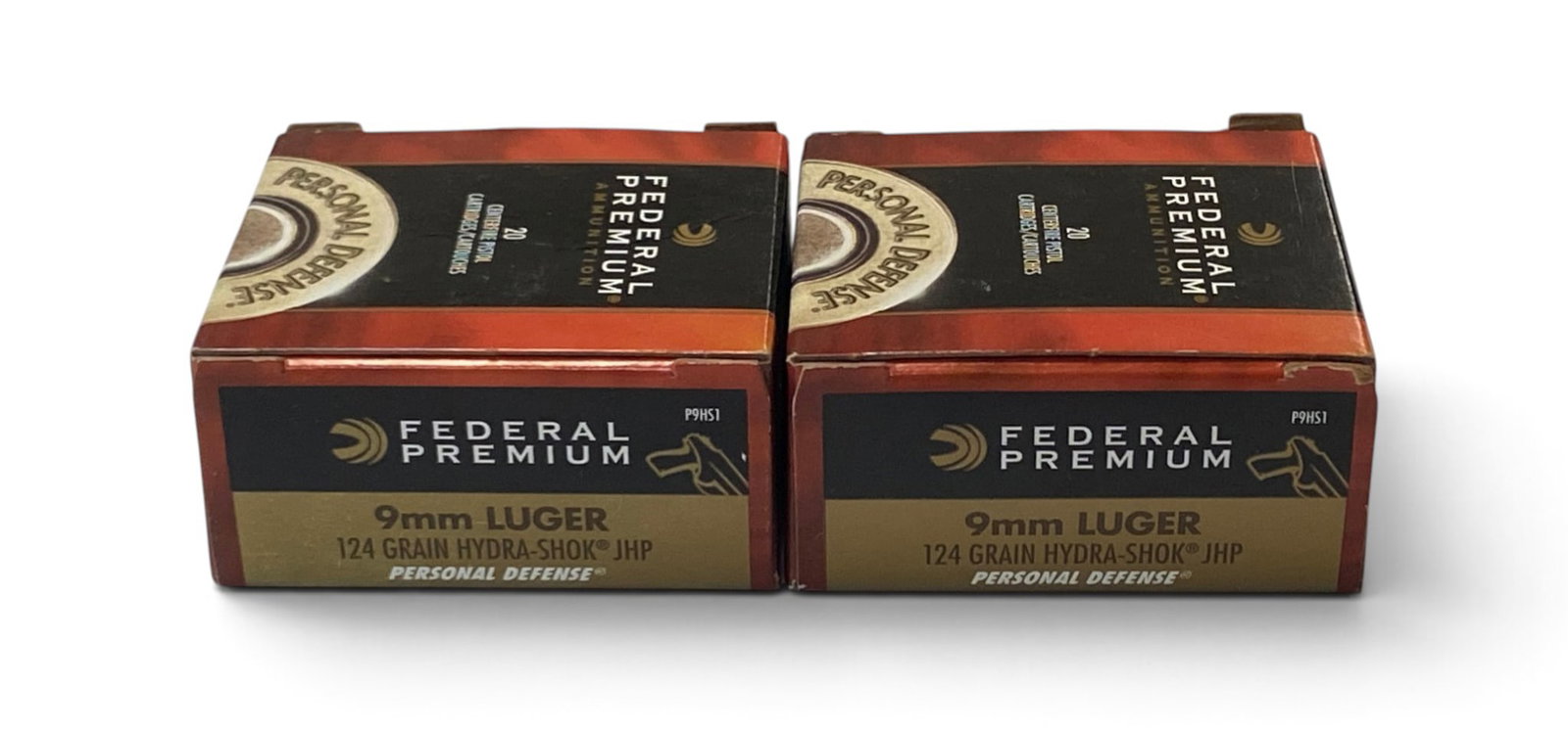 NIB 40rds. of 9mm LUGER 124gr. Hydra-Shok JHP Federal Premium Personal Defense Ammunition: See Photo