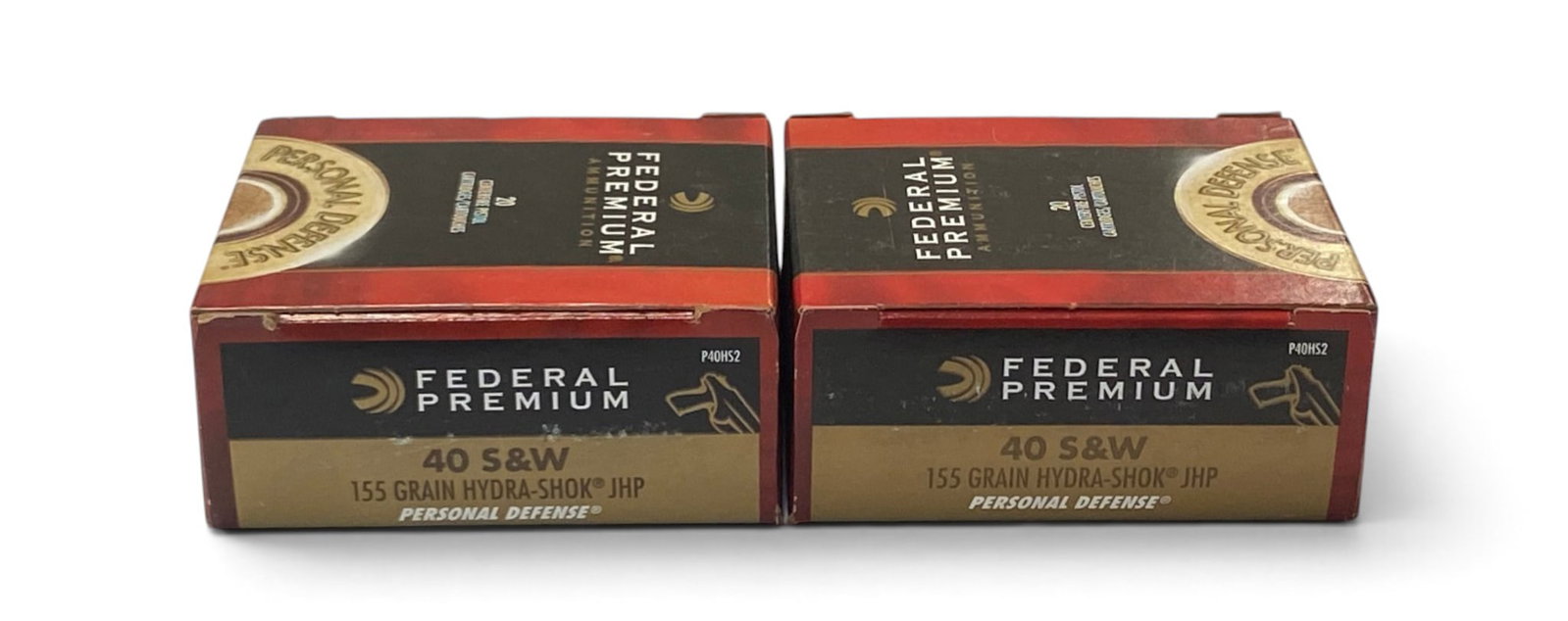 NIB 40rds. of .40 S&W 155gr. Hydra-Shok JHP Federal Premium Personal Defense Ammunition: See Photo