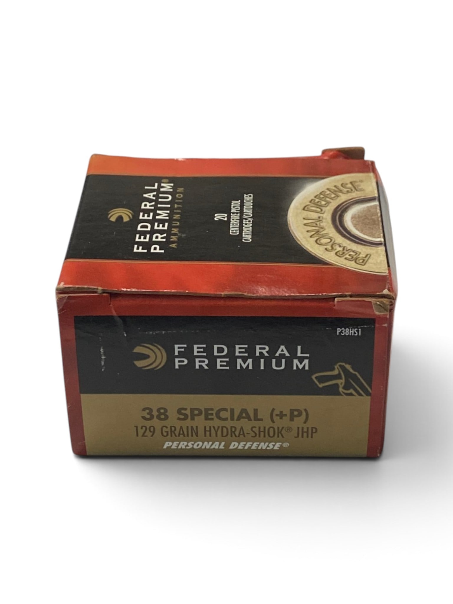 NIB 20rds. of .38 SPECIAL +P 129gr. Hydra-Shok JHP Federal Premium Personal Defense Ammunition: See Photo