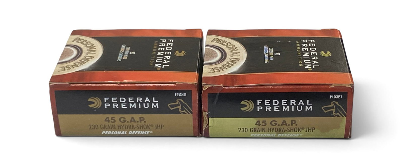 NIB 40rds. of .45 G.A.P. 230gr. Hydra-Shok JHP Federal Personal Defense Ammunition: See Photo