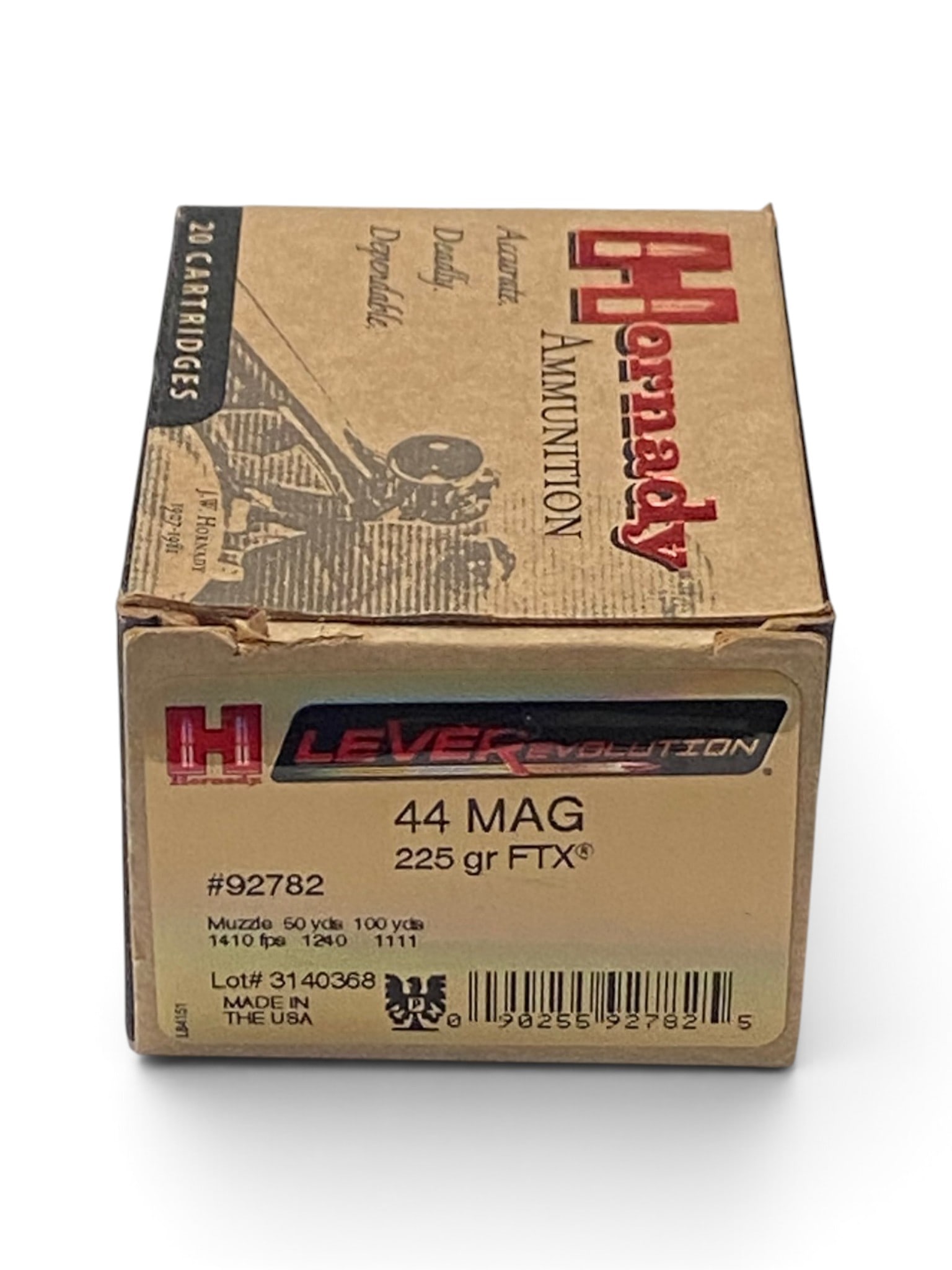 NIB 20rds. of .44 MAG. 225gr. FTX Hornady LEVERevolution Ammunition: See Photo