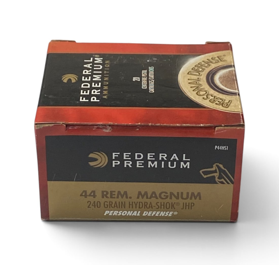 NIB 20rds. of .44 REM. MAG. 240gr. Hydra-Shok JHP Federal Personal Defense Ammunition: See Photo