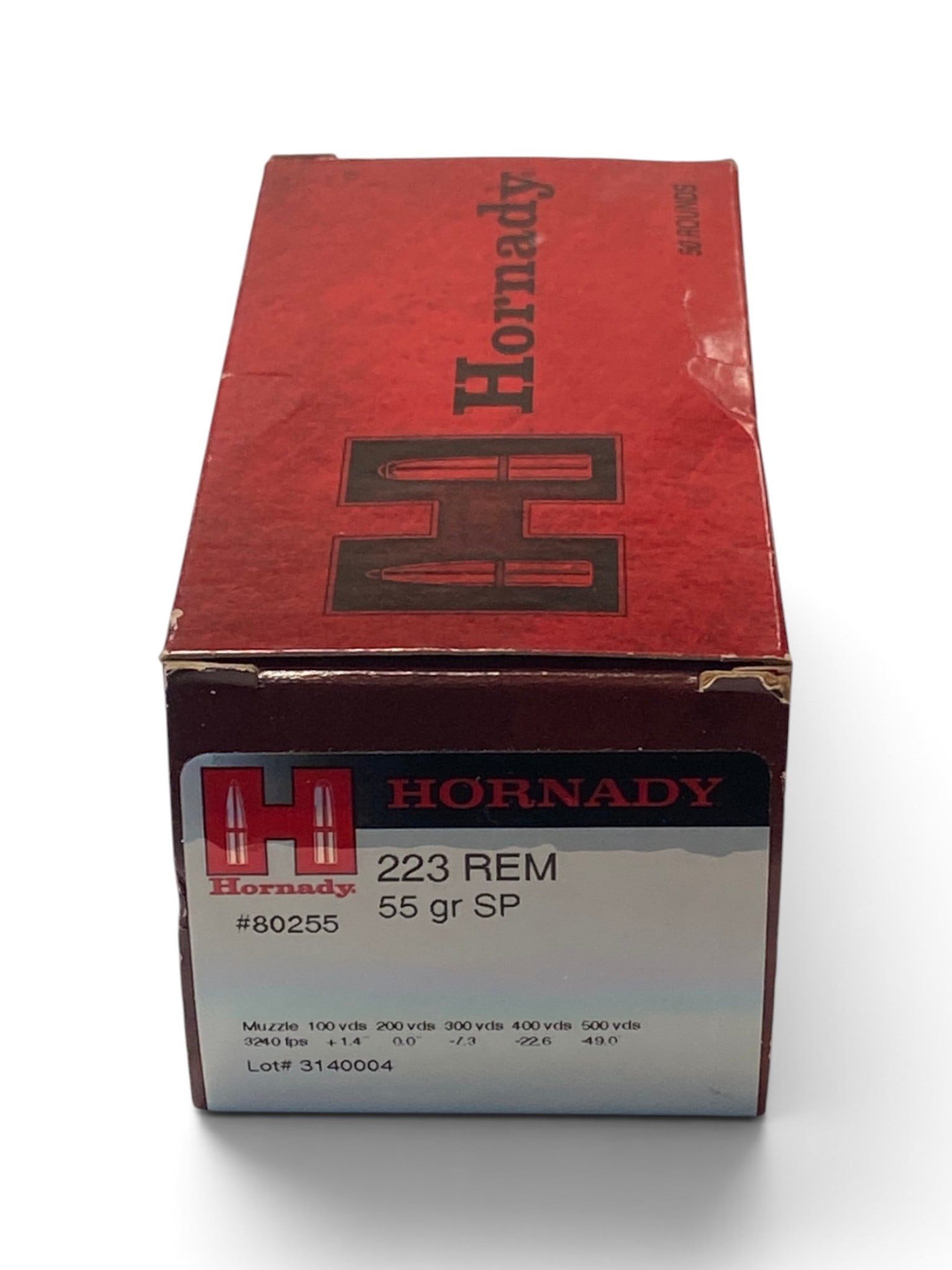NIB 50rds. of .223 REM. 55gr. SP #80255 Hornady Ammunition: See Photo
