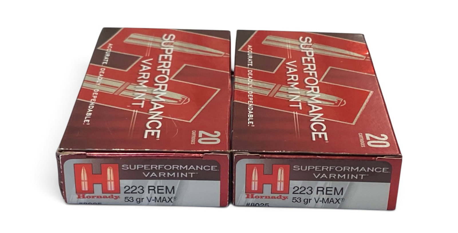 NIB 40rds. of .223 REM. 53gr. V-MAX Hornady Superformance Varmint Ammunition: See Photo