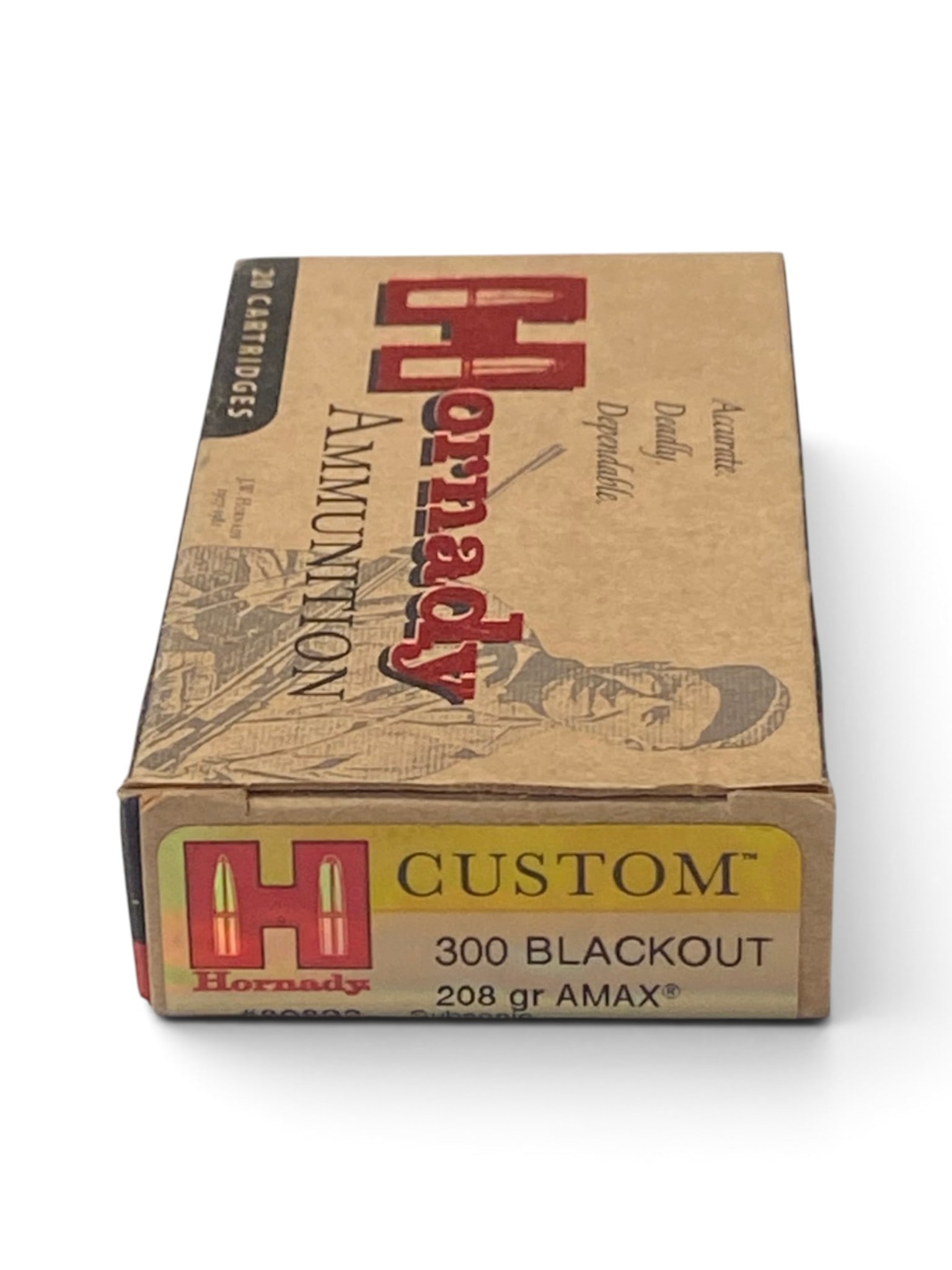 NIB 20rds. of .300 AAC BLACKOUT 208gr. AMAX Subsonic Hornady Ammunition: See Photo
